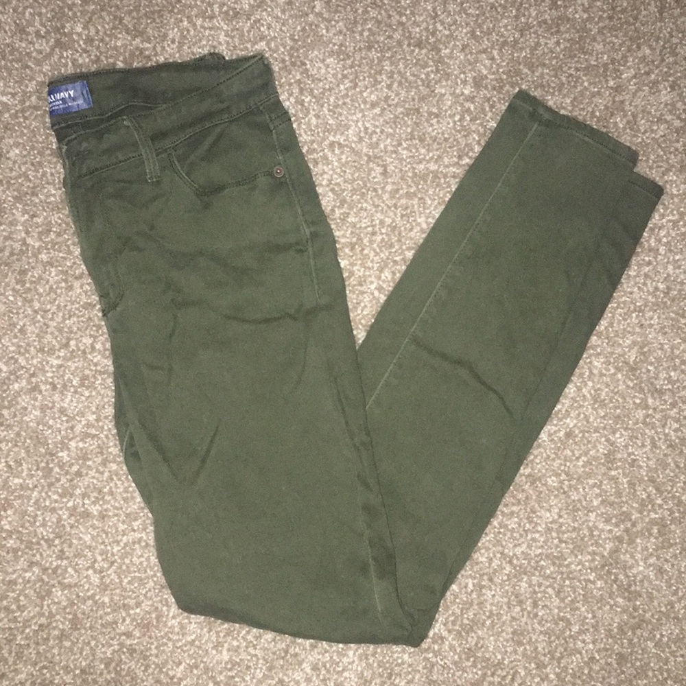 Olive Green Jeans